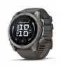 Garmin fenix 9 – 51 mm, titânio com bracelete de silicone Pebble Grey 010-04763-01