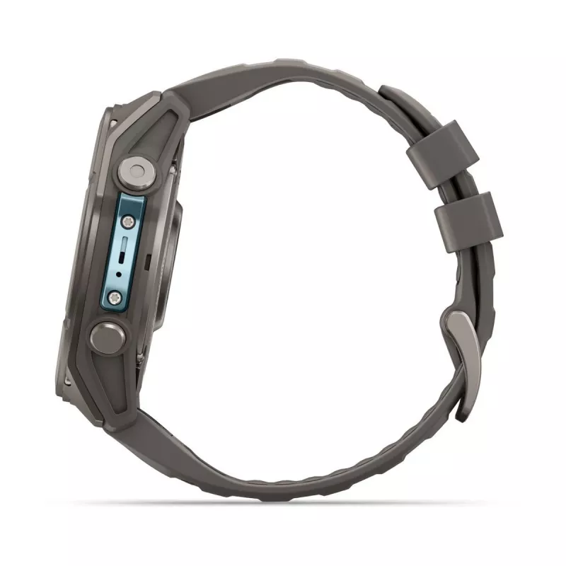Garmin fenix 9 – 51 mm, titânio com bracelete de silicone Pebble Grey 010-04763-01