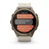 Garmin Fenix 9 Pro – inReach, 43mm Autumn Gold titânio com bracelete de silicone Cream/French Grey