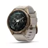 Garmin Fenix 9 Pro – inReach, 43mm Autumn Gold titânio com bracelete de silicone Cream/French Grey