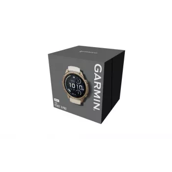 Garmin Fenix 9 Pro – inReach, 43mm Autumn Gold titânio com bracelete de silicone Cream/French Grey