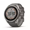 Garmin Fenix 9 Pro – inReach, Solar, 51mm titânio com bracelete de silicone cinzento seixo