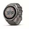 Garmin Fenix 9 Pro – inReach, Solar, 51mm titânio com bracelete de silicone cinzento seixo