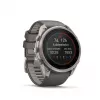 Garmin Fenix 9 Pro – inReach, Solar, 51mm titânio com bracelete de silicone cinzento seixo