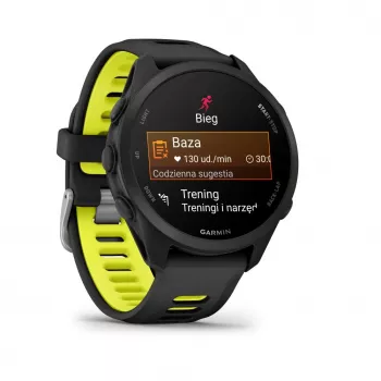 Garmin FORERUNNER 170 preto com bracelete preta/amarelo-sinal