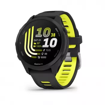 Garmin Forerunner 170 Music, preto com pulseira preta/amarela