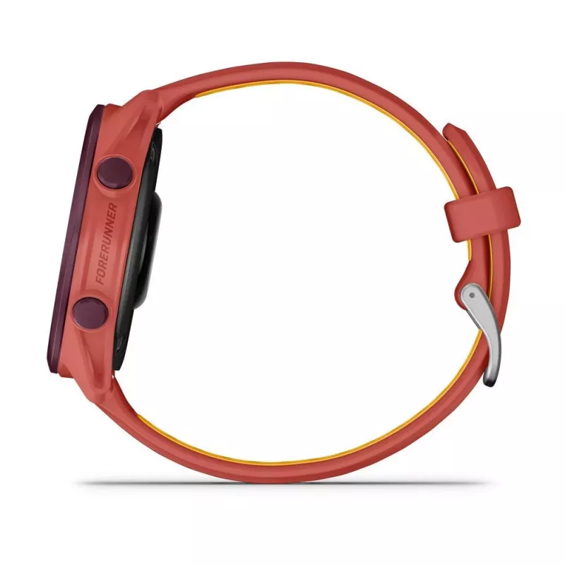 Garmin Forerunner 170 Music Relógio GPS de corrida, caixa Berry com bracelete vermelho-rosa/cor de manga