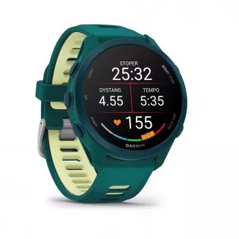 Garmin Forerunner 170 Music, verde-azulado com pulseira verde-azulada/citrino