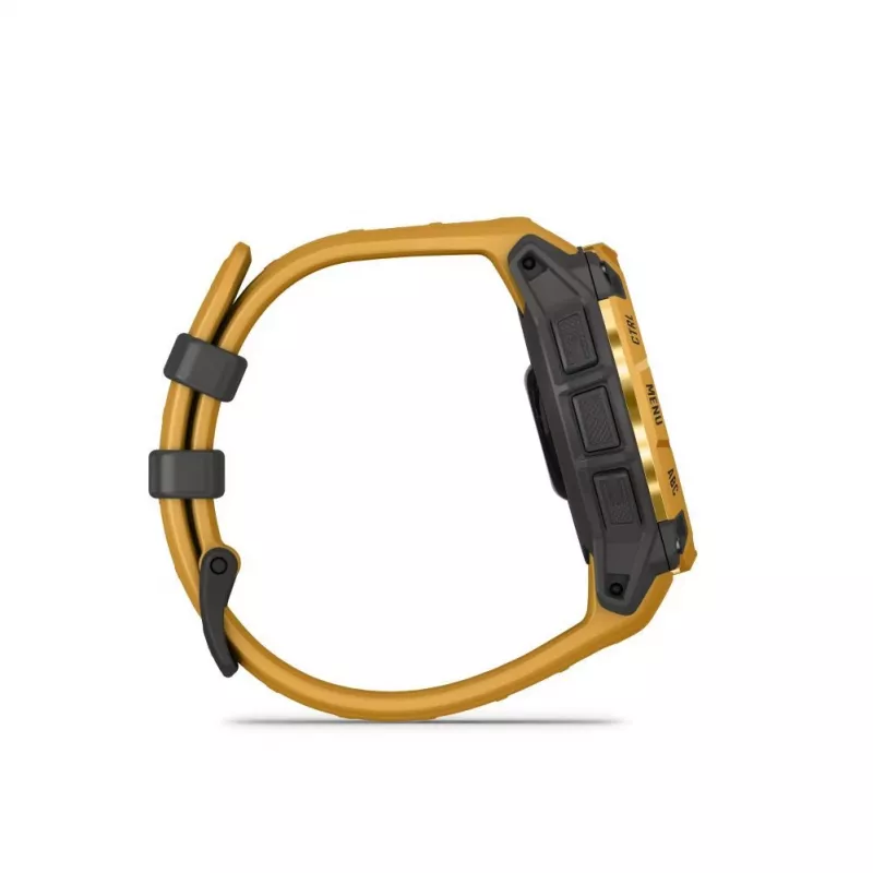 Garmin Instinct 3 Solar 45mm GPS Smartwatch Sunburst com bracelete Sunburst/cinzento