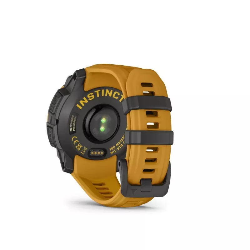 Garmin Instinct 3 Solar 45mm GPS Smartwatch Sunburst com bracelete Sunburst/cinzento
