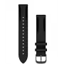 Garmin Pulseiras Quick Release (18 mm) Pele Preta, Ferragens Brushed Slate