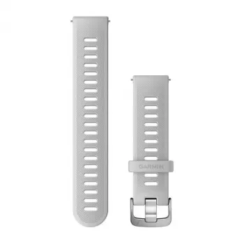 Garmin Bracelete de silicone Quick Release para Venu, Forerunner 645, 245, 55 – branco