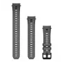 Pulseira de silicone Garmin QuickFit 20 mm em antracite para Instinct E 40 mm e modelos compatíveis