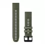 Garmin QuickFit 22 mm bracelete de silicone verde-escuro/cinzento 010-13280-07