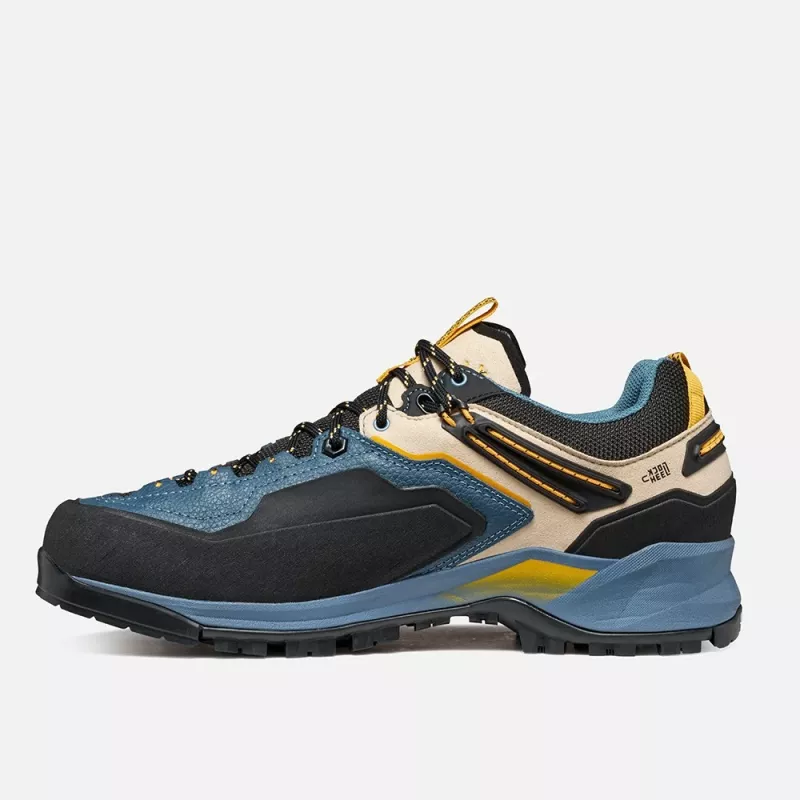 Sapatos de aproximação Garmont Akron GTX homem Fin Blue/Citrus Orange tamanho 45