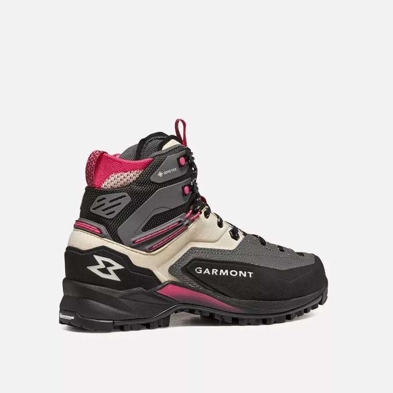 Garmont Akron Mid GTX sapatos de trekking para mulher cinzento/framboesa rosa tamanho 39