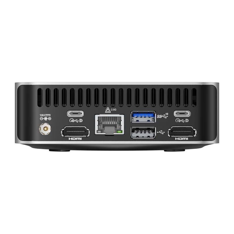 GEEKOM A8 Mini PC, AMD Ryzen 7 8745HS, 16GB DDR5, 1TB SSD PCIe Gen4, Windows 11 Pro, preto
