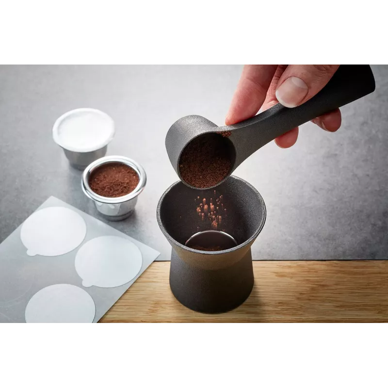Conjunto GEFU CONSCIO de 8 chávenas de café Nespresso com pires, porcelana, 180 ml, branco