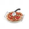 GEFU Darioso conjunto de cortador de pizza + pedra de pizza com suporte redondo