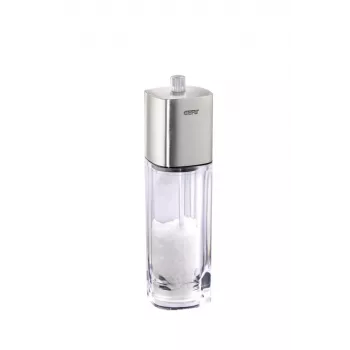 Passador de legumes GEFU DUETO, aço inoxidável, 2,5 L, 3 discos (2/3/5 mm), manual, prateado/transparente