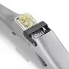 Espremedor de alho GEFU GARLICO, espremedor de alho em aço inoxidável com pino de limpeza integrado, punho ergonómico, apto para máquina de lavar louça, prateado