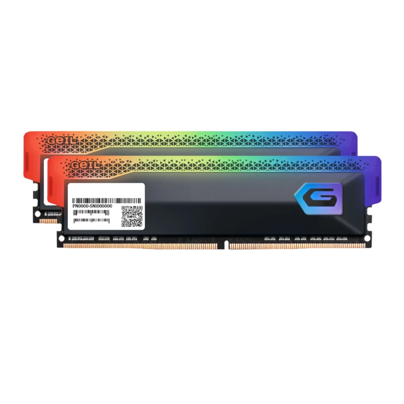 Geil Orion RGB kit de memória RAM gaming para desktop 16GB (2x8GB) 3600MHz DDR4 - cinzento