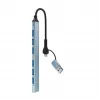 Gembird hub USB 3.2 Gen 2 de 7 portas - 6x USB-A 2.0 + 1x USB-A 3.2, prateado