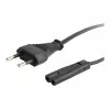 GEMBIRD Cablexpert PC-184-VDE Cabo de alimentação, C7, certificado VDE, Preto, 1,8 m