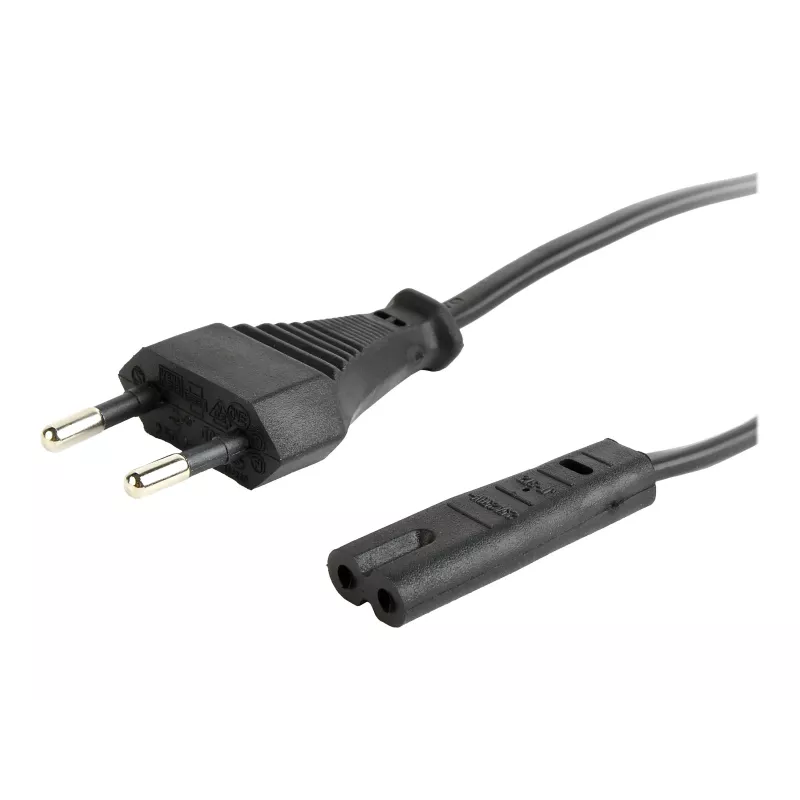 GEMBIRD Cablexpert PC-184-VDE Cabo de alimentação, C7, certificado VDE, Preto, 1,8 m