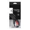 Gembird CCA-458-5M Cabo de áudio jack 3,5mm para 2x RCA macho-macho 5m