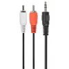 Gembird CCA-458-5M Cabo de áudio jack 3,5mm para 2x RCA macho-macho 5m