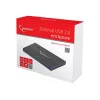 Gembird EE2-U2S-5 Caixa externa USB 2.0 para HDD/SSD SATA de 2,5 polegadas, alumínio, preto