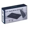 Gembird EE2-U2S-5 Caixa externa USB 2.0 para HDD/SSD SATA de 2,5 polegadas, alumínio, preto