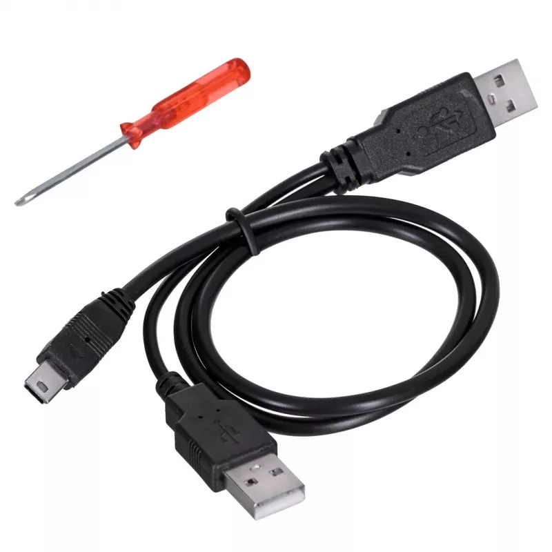 Gembird EE2-U2S-5 Caixa externa USB 2.0 para HDD/SSD SATA de 2,5 polegadas, alumínio, preto