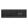 Gembird KB-MCH-06-CYRL teclado multimédia fino com fio com adaptador Type-C, layout cirílico, preto