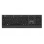 Gembird KB-MCH-06-CYRL teclado multimédia fino com fio com adaptador Type-C, layout cirílico, preto