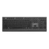 Gembird KB-MCH-06 Teclado multimédia com fio slim com adaptador Type-C, layout US, preto