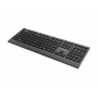 Gembird KB-MCH-06 Teclado multimédia com fio slim com adaptador Type-C, layout US, preto