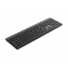 Teclado sem fios fino de modo duplo Gembird KB-WPS-03-CYRL (2.4G + BT), layout russo/cirílico, preto