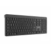 Teclado sem fios fino de modo duplo Gembird KB-WPS-03-CYRL (2.4G + BT), layout russo/cirílico, preto