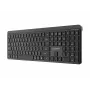 Teclado sem fios fino de modo duplo Gembird KB-WPS-03-CYRL (2.4G + BT), layout russo/cirílico, preto