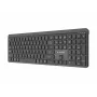 Teclado sem fios Gembird KB-WPS-03 Dual-Mode Pro-Business Slim, 2.4G + Bluetooth, layout US, preto