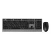 Gembird KBS-WPS-02-CYRL conjunto de teclado e rato sem fios dual-mode, 2.4G + Bluetooth, layout russo cirílico, preto