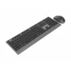 Gembird KBS-WPS-02-CYRL conjunto de teclado e rato sem fios dual-mode, 2.4G + Bluetooth, layout russo cirílico, preto