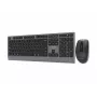 Gembird KBS-WPS-02-CYRL conjunto de teclado e rato sem fios dual-mode, 2.4G + Bluetooth, layout russo cirílico, preto