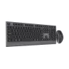 Gembird KBS-WPS-02 Conjunto de secretária slim sem fios dual-mode, 2.4GHz + Bluetooth, layout US (teclado e rato)