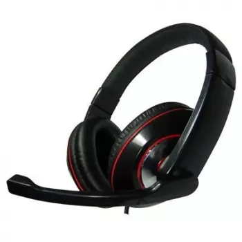 Gembird MHS-001 Headset estéreo com controlo de volume, com fios, over-ear, Preto