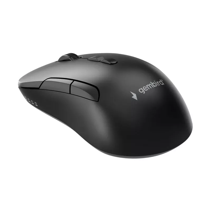 Gembird MUSW2-7B-01 Rato sem fios dual-mode (2.4G + Bluetooth), 1600 DPI, 7 botões, preto
