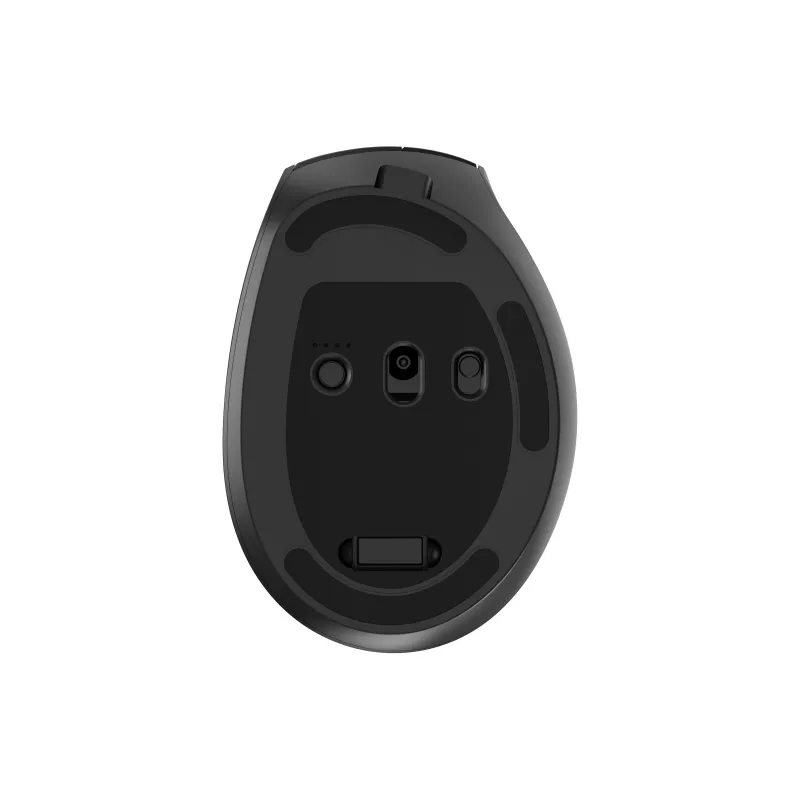 Rato ergonómico sem fios triple-mode Gembird MUSW3-9B-01 (2,4 GHz + Bluetooth + USB-C), 2400 DPI, 9 botões, preto