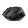 Rato ergonómico sem fios triple-mode Gembird MUSW3-9B-01 (2,4 GHz + Bluetooth + USB-C), 2400 DPI, 9 botões, preto